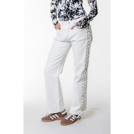 Colourful Rebel Colourful Rebel Jones Braided Straight Leg Denim Pants