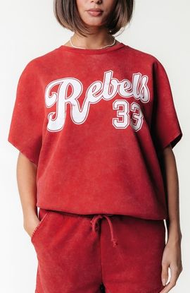 Colourful Rebel Colourful Rebel Rebels 33 Acid Wash Drppd Shldr Sweat SS