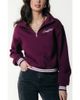 Colourful Rebel Colourful Rebel Uni Striped Cuff Zip Sweat - 1