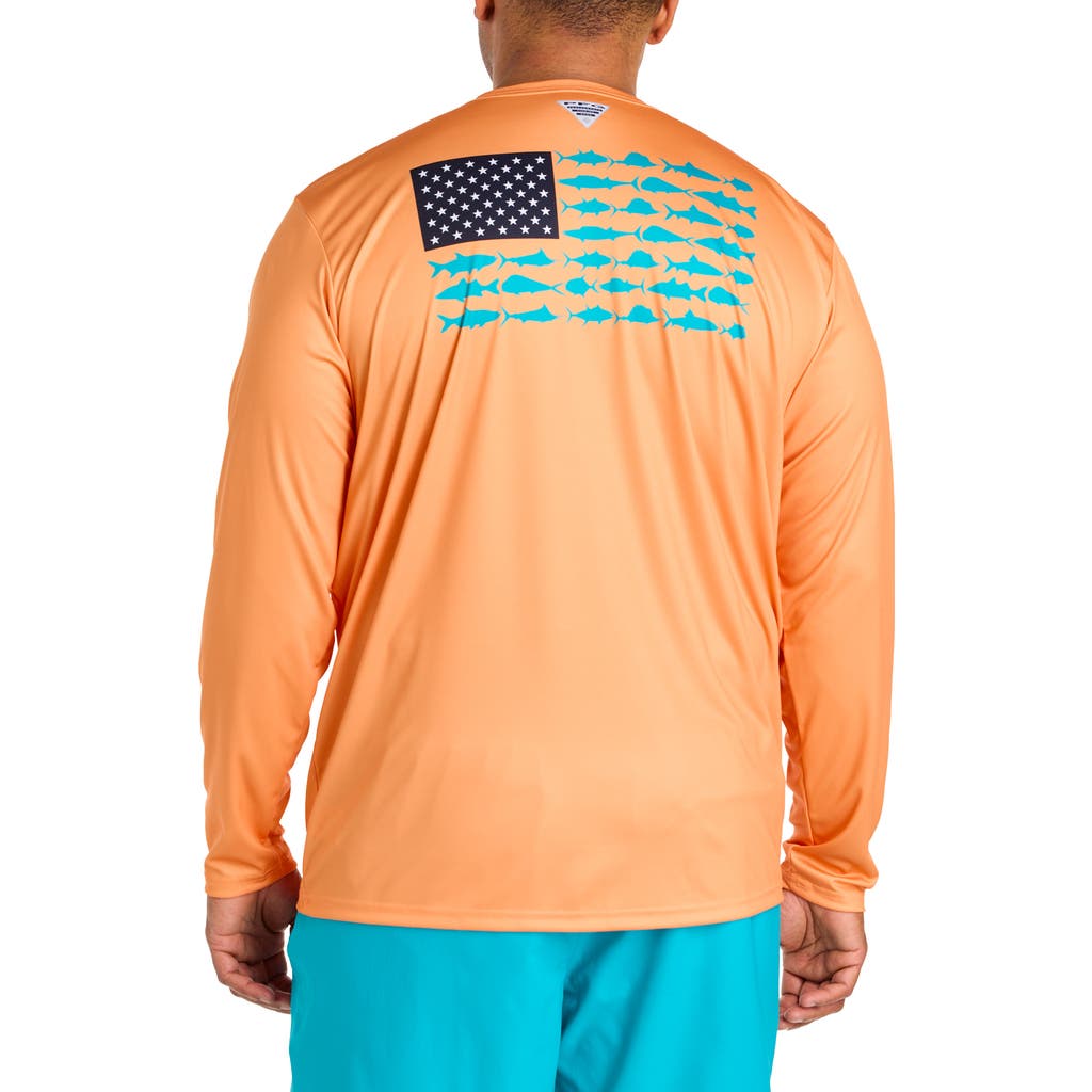 Columbia Columbia Big & Tall Terminal Tackle PFG Fish Flag Long-Sleeve T-Shirt