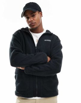 Columbia Columbia Landroamer hooded full zip fleece in black