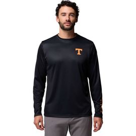 Columbia Men's Columbia Black Tennessee Volunteers PHG Terminal Shot 3-Hit Long Sleeve T-Shirt 