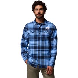 Columbia Men's Columbia Carolina Blue North Carolina Tar Heels Flare Gun Omni-Wick Flannel Long Sleeve Button-Up Shirt 