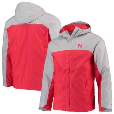 Columbia Men's Columbia Gray/Scarlet Nebraska Huskers Glennaker Storm Full-Zip Jacket 