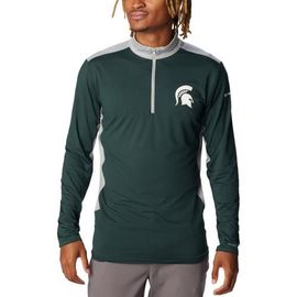 Columbia Men's Columbia Green Michigan State Spartans Tech Trail™ Omni-Shade Quarter-Zip Top 