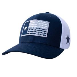 Columbia Men's Columbia Navy Dallas Cowboys Fish Flag Texas Flex Hat 