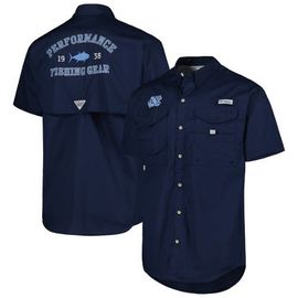 Columbia Men's Columbia Navy North Carolina Tar Heels Bonehead Button-Up Shirt 