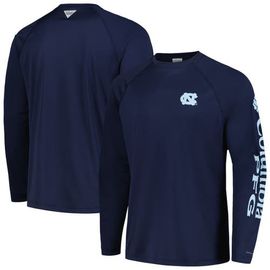 Columbia Men's Columbia Navy North Carolina Tar Heels Terminal Tackle Omni-Shade Raglan Long Sleeve T-Shirt