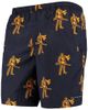 Columbia Men's Columbia Navy West Virginia Mountaineers PFG Backcast II 8" Omni-Shade Team Hybrid Shorts  - 1
