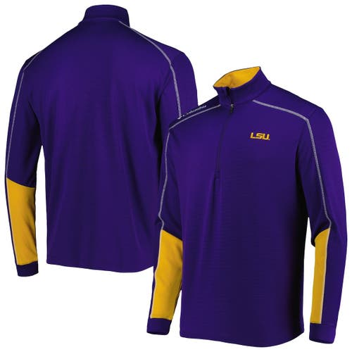 Columbia Men's Columbia Purple LSU Tigers Shotgun 2.0 Omni-Wick Quarter-Zip Jacket 