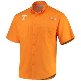 Columbia Men's Columbia Tenn Orange Tennessee Volunteers PFG Tamiami Shirt