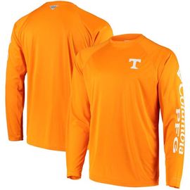 Columbia Men's Columbia Tennessee Orange Tennessee Volunteers Terminal Tackle Omni-Shade Raglan Long Sleeve T-Shirt 