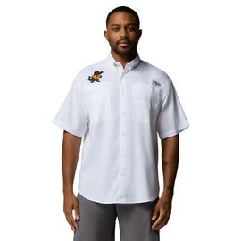 Columbia Men's Columbia White Florida Gators Tamiami Omni-Shade Button-Down Shirt 