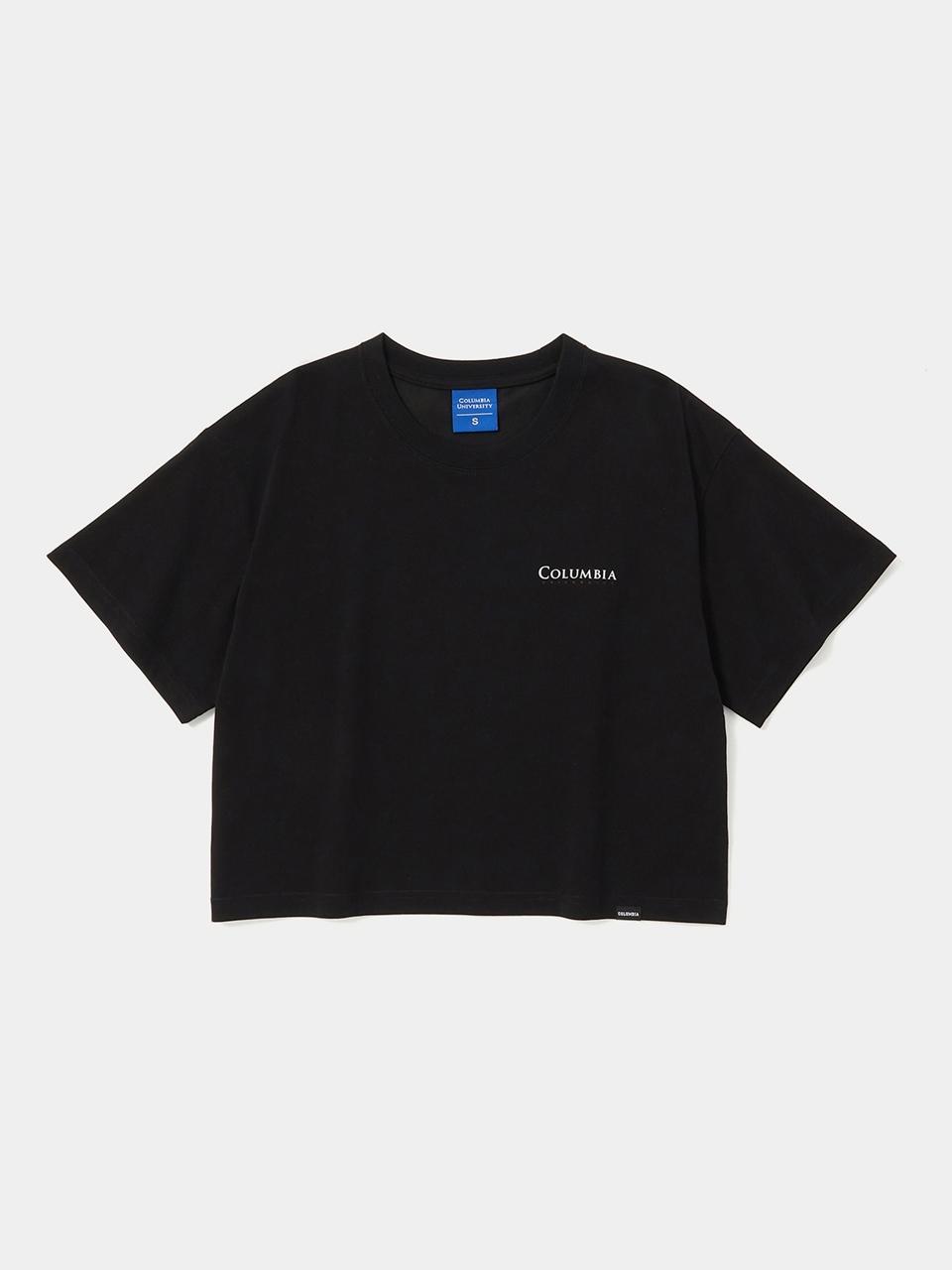 Columbia University CU SIG LOGO WOMEN SHORT SLEEVE T-SHIRTS [BLACK]