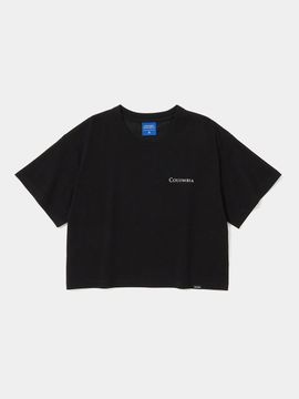 Columbia University CU SIG LOGO WOMEN SHORT SLEEVE T-SHIRTS [BLACK]