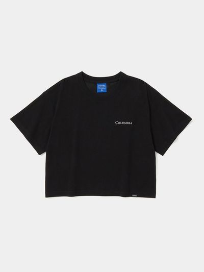 Columbia University CU SIG LOGO WOMEN SHORT SLEEVE T-SHIRTS [BLACK]