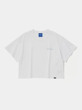 Columbia University CU SIG LOGO WOMEN SHORT SLEEVE T-SHIRTS [WHITE]