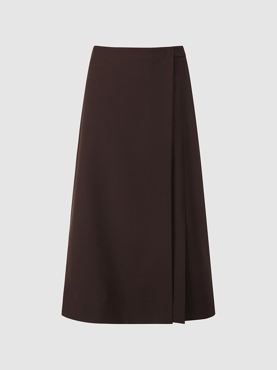 comgen A-line Slit Wrap Skirt (NAFS2-WQS100)