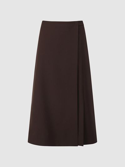 comgen A-line Slit Wrap Skirt (NAFS2-WQS100)