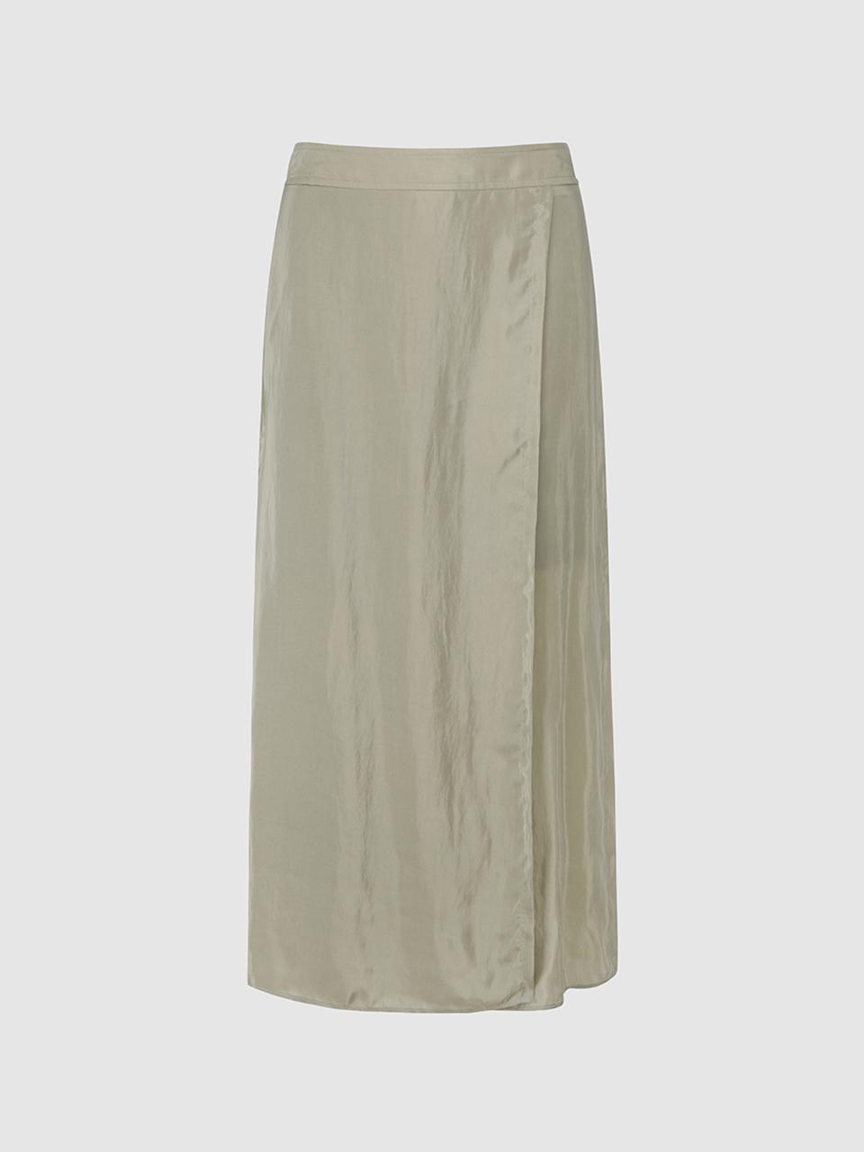comgen Back Banding Slit H Line Skirt NAEF8 WQS370_550