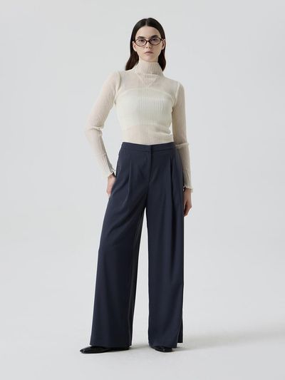 comgen back BANDING wide pants NAEF7 WPL080_460