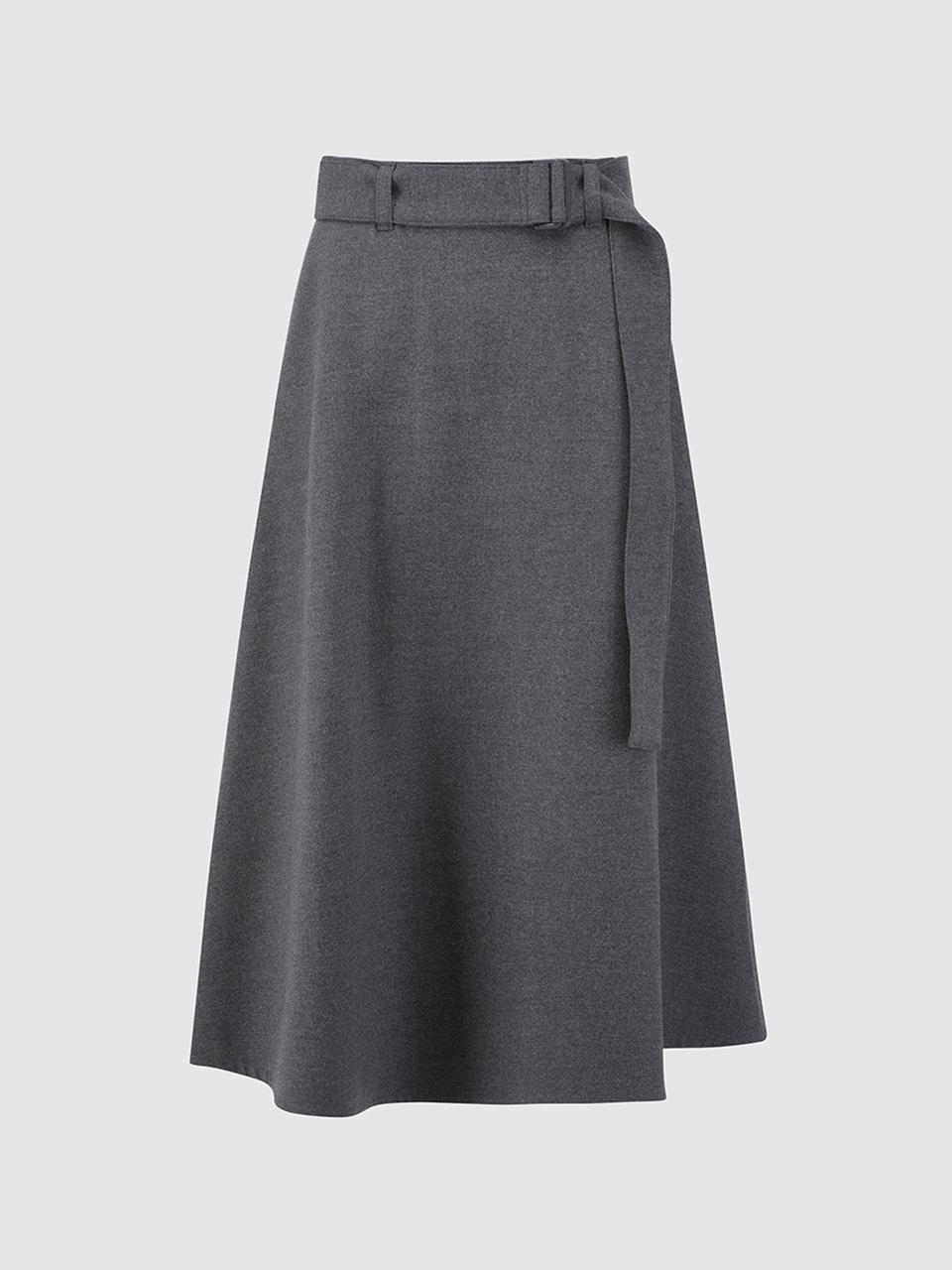 comgen Belted Flared Skirt NAEW0 - WQS070_431