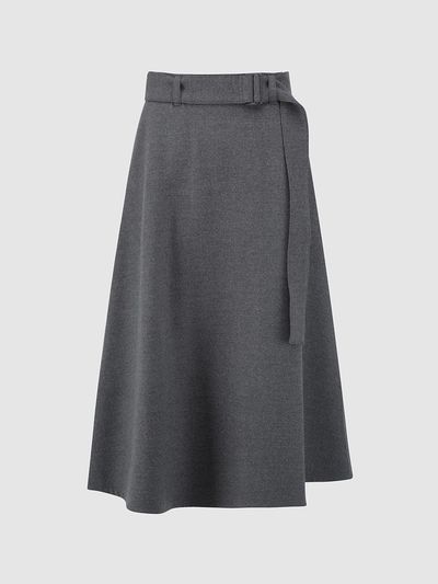 comgen Belted Flared Skirt NAEW0 - WQS070_431