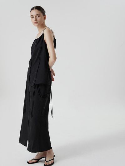 comgen Button Detail dress NAEU4 - WOP070450