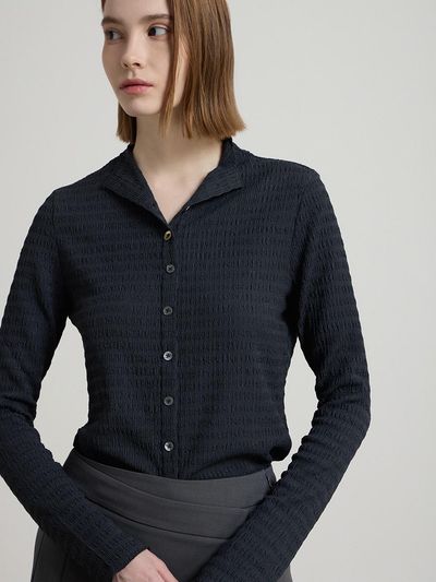 comgen Button Point Slim Fit Embroidered Blazer (NAFS1-WRC050_460)