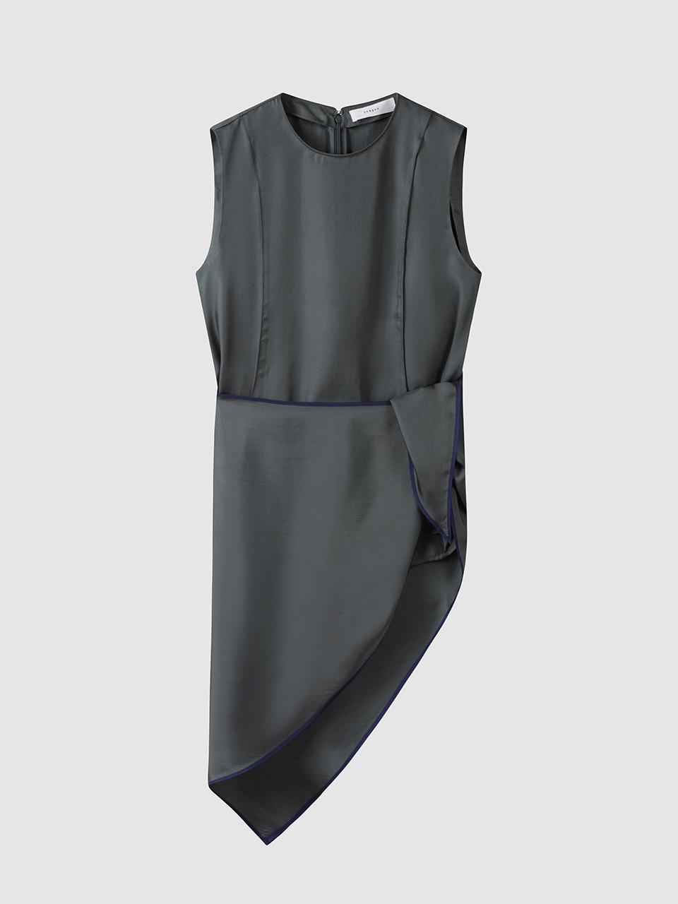 comgen Coloring Detail Scarf Blouse (NAFU5-WRC210)