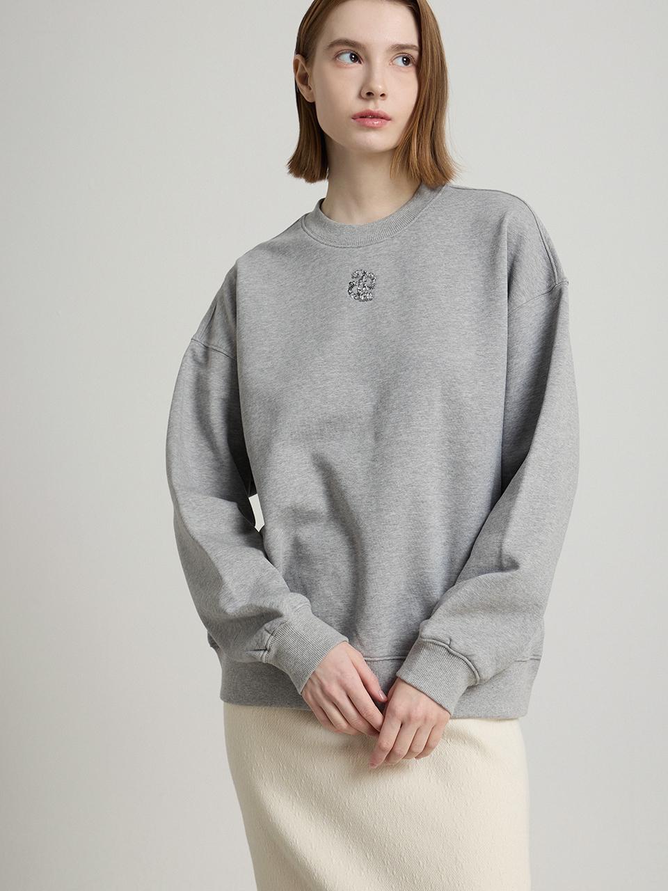 comgen Cotton Logo Roomy Fit Sweatshirt (NAFS1-WKL030_431)
