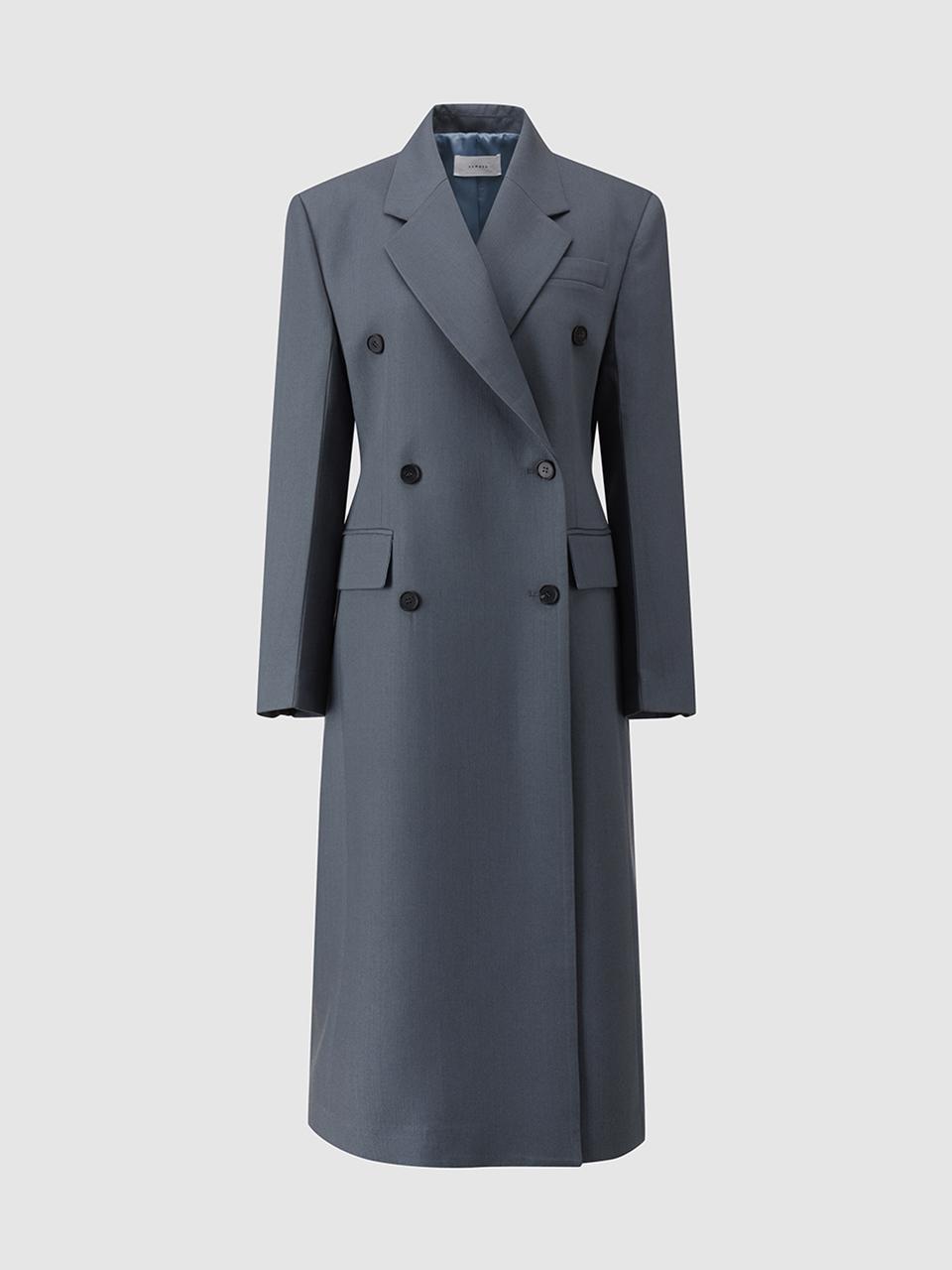 comgen Double Button Long Coat (NAFS1-WCL020)