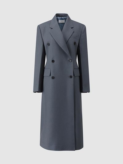 comgen Double Button Long Coat (NAFS1-WCL020)