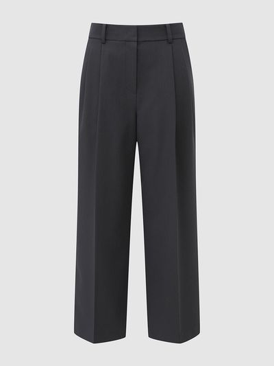 comgen Double Pleated Wide Leg T/R Pants (NAFS1-WPL041_430)