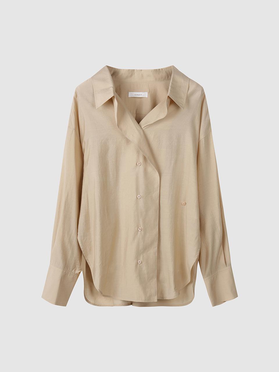 comgen Drape Collar Blouse NAEF7 - WRC030_140