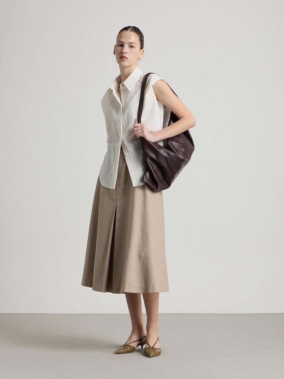 comgen Front Pleated A-Line Skirt (NAFU4-WQS200) [151]