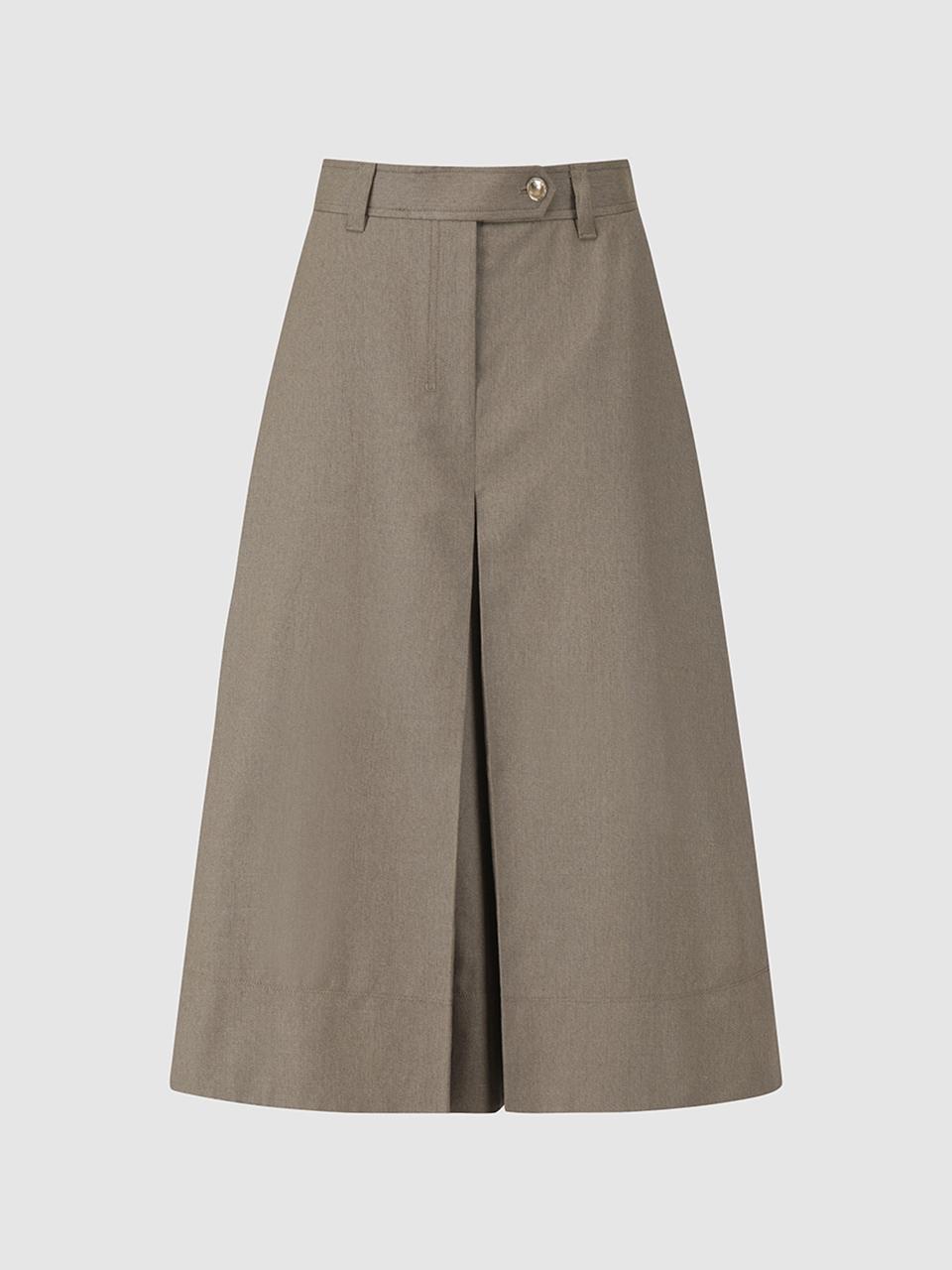 comgen Front Pleated A-Line Skirt (NAFU4-WQS200 831)