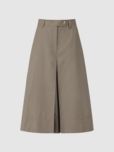 comgen Front Pleated A-Line Skirt (NAFU4-WQS200 831)