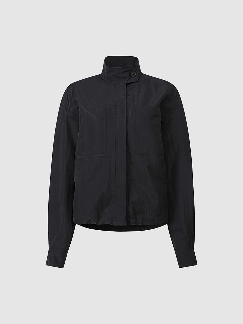 comgen Hem String Stand Collar Shirt NAES1-WRC040450