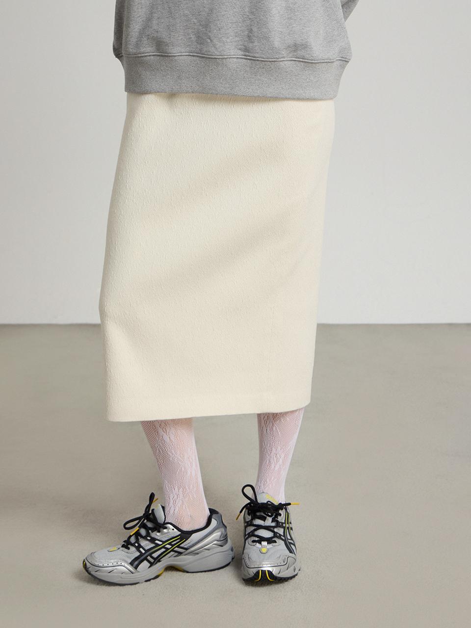 comgen Jacquard H-Line Long Skirt (NAFS1-WQS050_120)