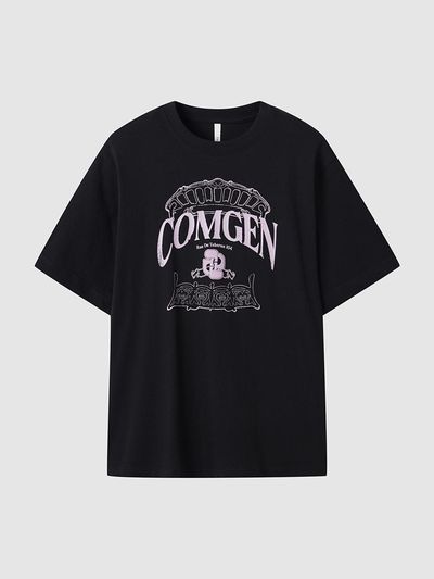 comgen Logo Essential Loose Fit Cotton T-shirt (NAFU3-WKS030_450)