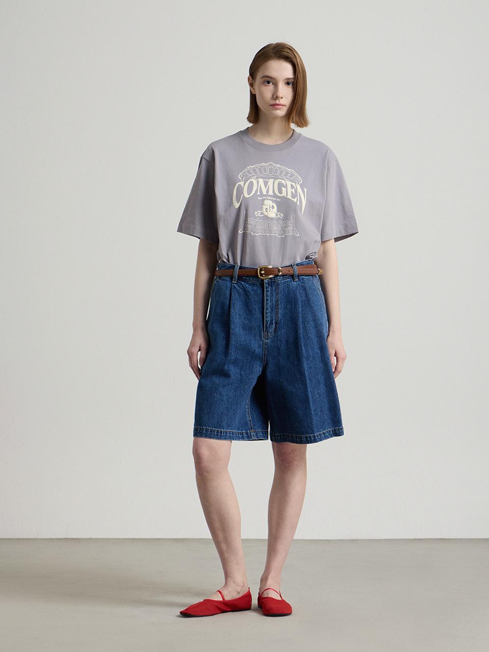 comgen Logo Essential Loose Fit Cotton T-shirt (NAFU3-WKS030_590)