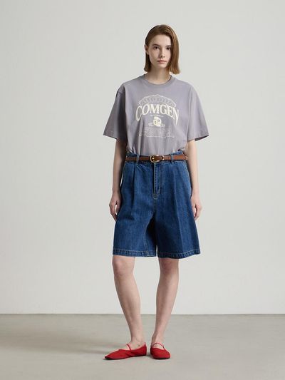comgen Logo Essential Loose Fit Cotton T-shirt (NAFU3-WKS030_590)