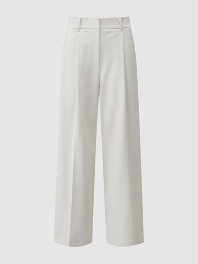 comgen One-pleat Wide-leg Sophisticated Pants (NAFS1-WPL030_130)