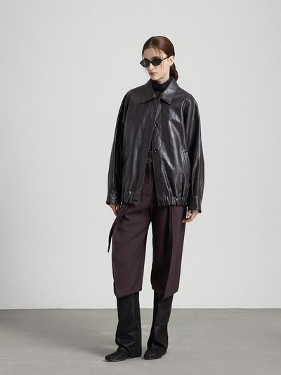 comgen One Tuck Belted Turn-Up Pants NAEF8 - WPL260 300