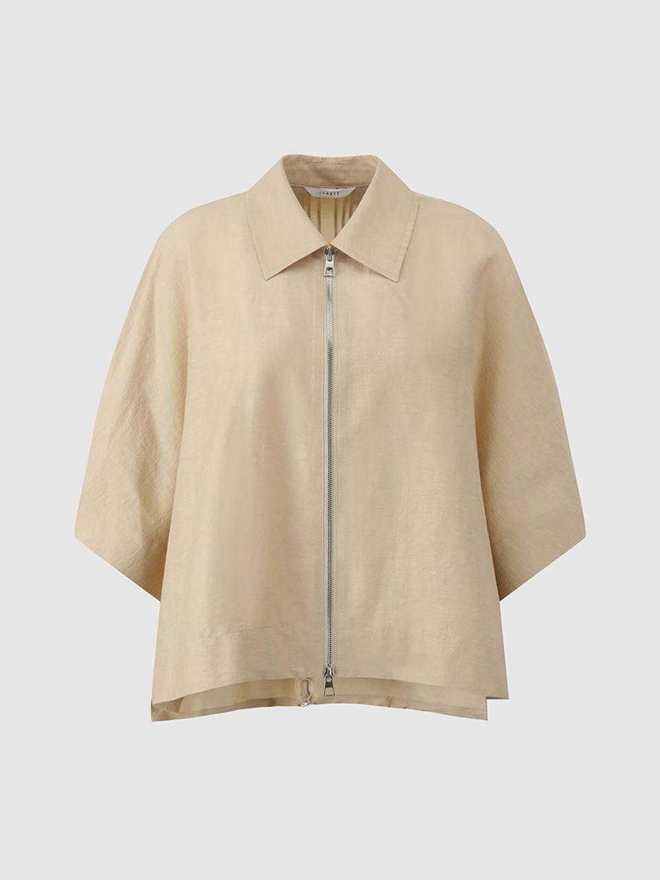 comgen Poncho Zip-up Casual Jacket (NAFU4-WGJ130)