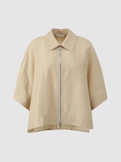 comgen Poncho Zip-up Casual Jacket (NAFU4-WGJ130)