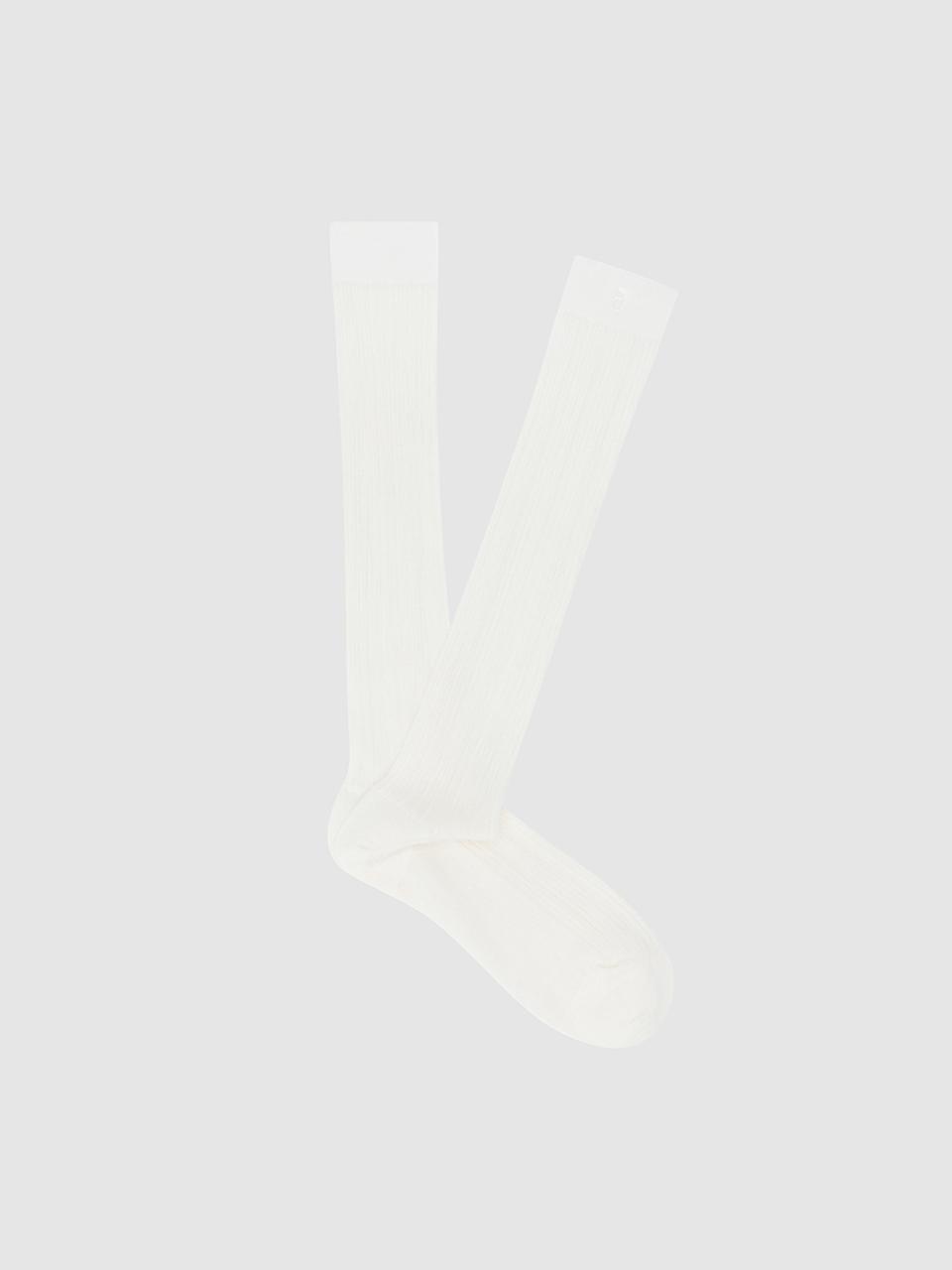 comgen See-through Ribbed Silket Socks (NAFU3-WAS010_130)