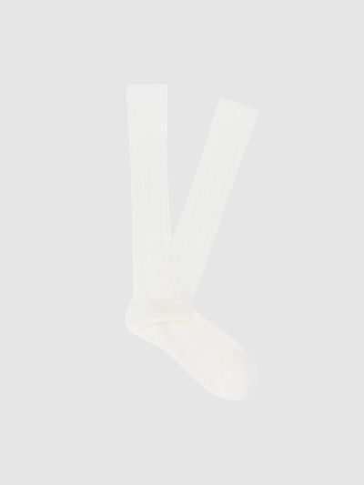 comgen See-through Ribbed Silket Socks (NAFU3-WAS010_130)