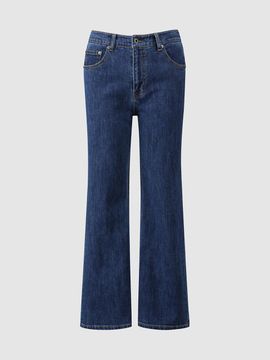 comgen Semi Bell Bottom Crop Denim (NAFU3-WDP040) [700]